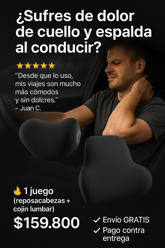 Cojin lumbar + reposacabezas